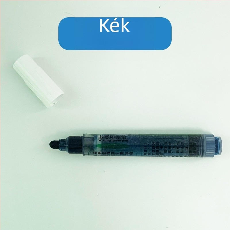 Nyom nélkül törlő fehér táblás marker, zöld tábla marker, oktatási célú újratölthető marker, nagy kapacitású folyékony tinta, vízbázisú toll