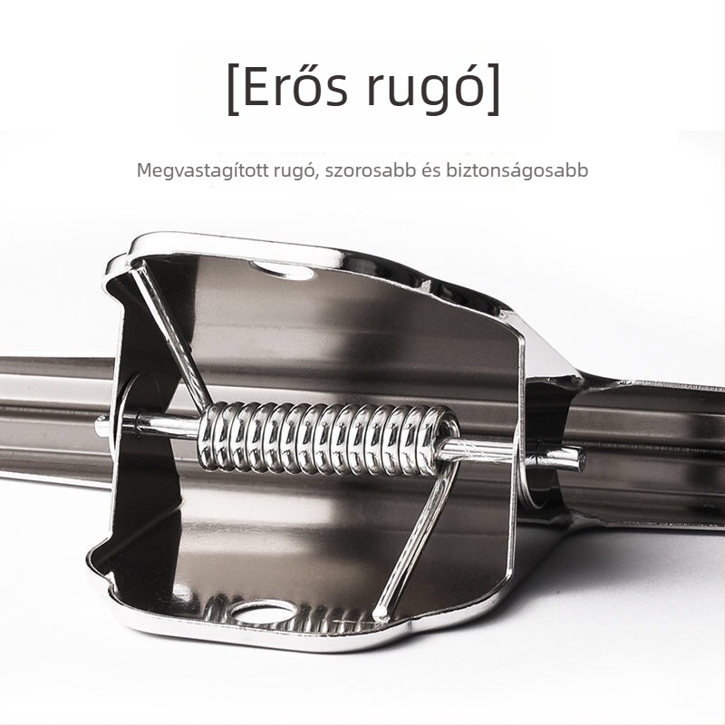 Rozsdamentes acélból készült kerek clip, erős, több méretben, hegyformájú clip dokumentumokhoz és irodai kellékekhez