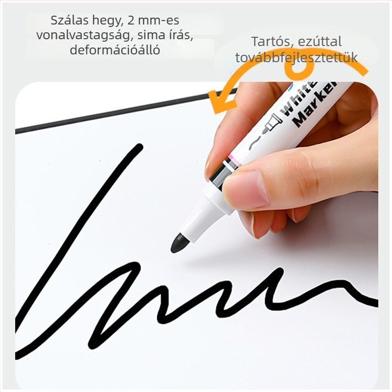 Fehértábla marker – törölhető, vízbázisú tinta, oktatáshoz és irodába