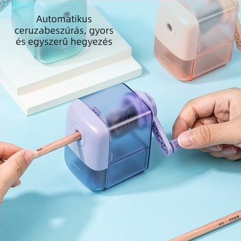 Deli X60 kézi ceruzahegyező gyerekeknek, tartós hegyező diákok számára