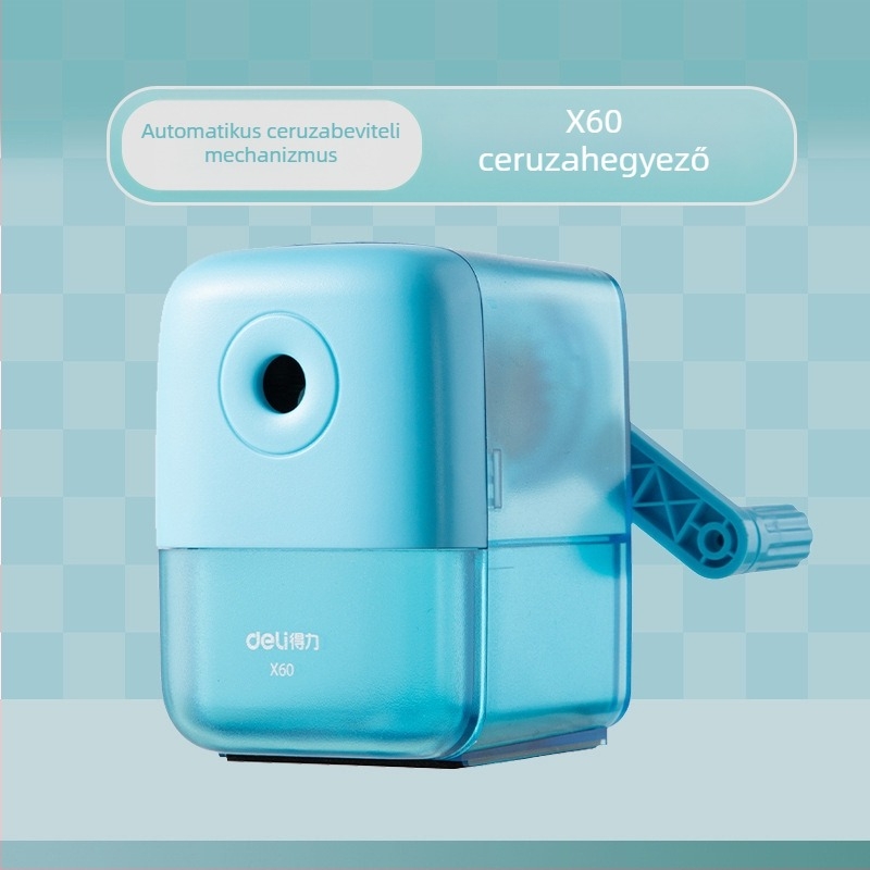 Deli X60 kézi ceruzahegyező gyerekeknek, tartós hegyező diákok számára