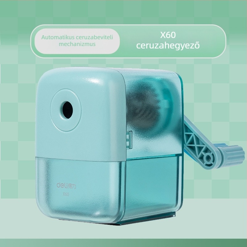 Deli X60 kézi ceruzahegyező gyerekeknek, tartós hegyező diákok számára