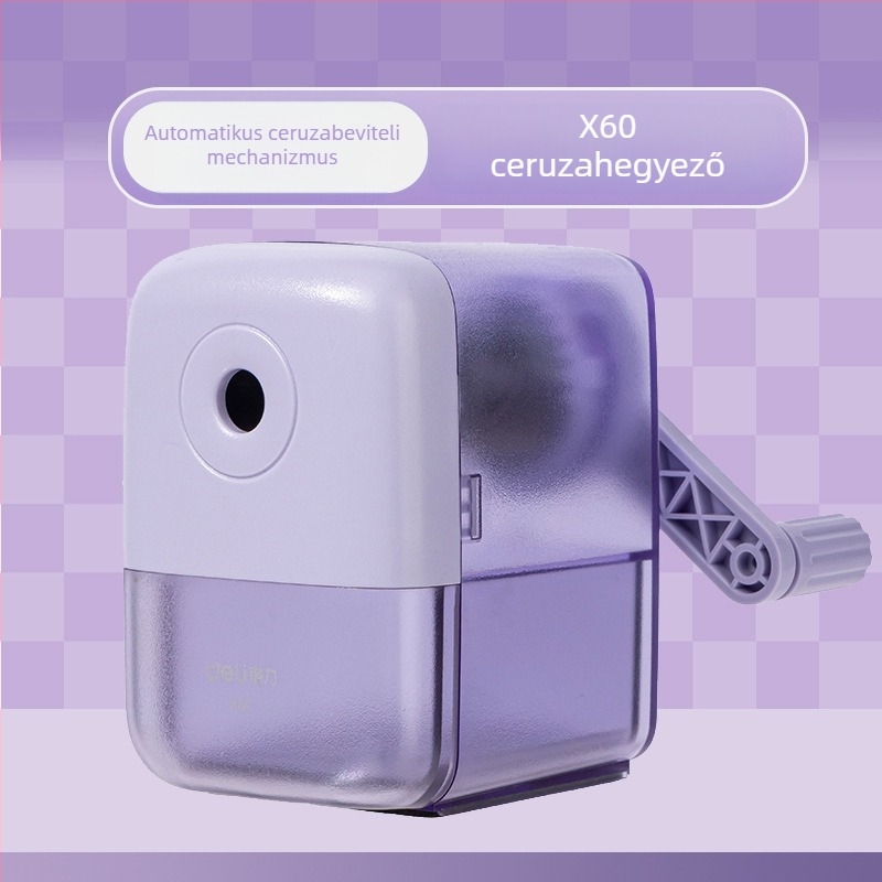 Deli X60 kézi ceruzahegyező gyerekeknek, tartós hegyező diákok számára