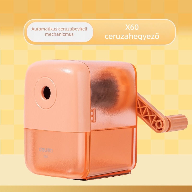 Deli X60 kézi ceruzahegyező gyerekeknek, tartós hegyező diákok számára