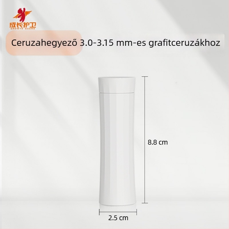 Fél-automatikus ceruzahegyező, nagy átmérőjű 3.0–3.15 mm, mini hordozható, megőrzi a kezek tisztaságát.