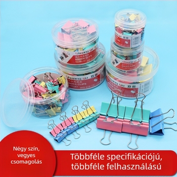 Rozsdamentes acél dokumentumklip, nagy méretű irodai klip, modell 88051