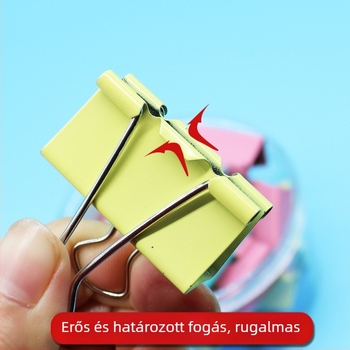 Rozsdamentes acél dokumentumklip, nagy méretű irodai klip, modell 88051