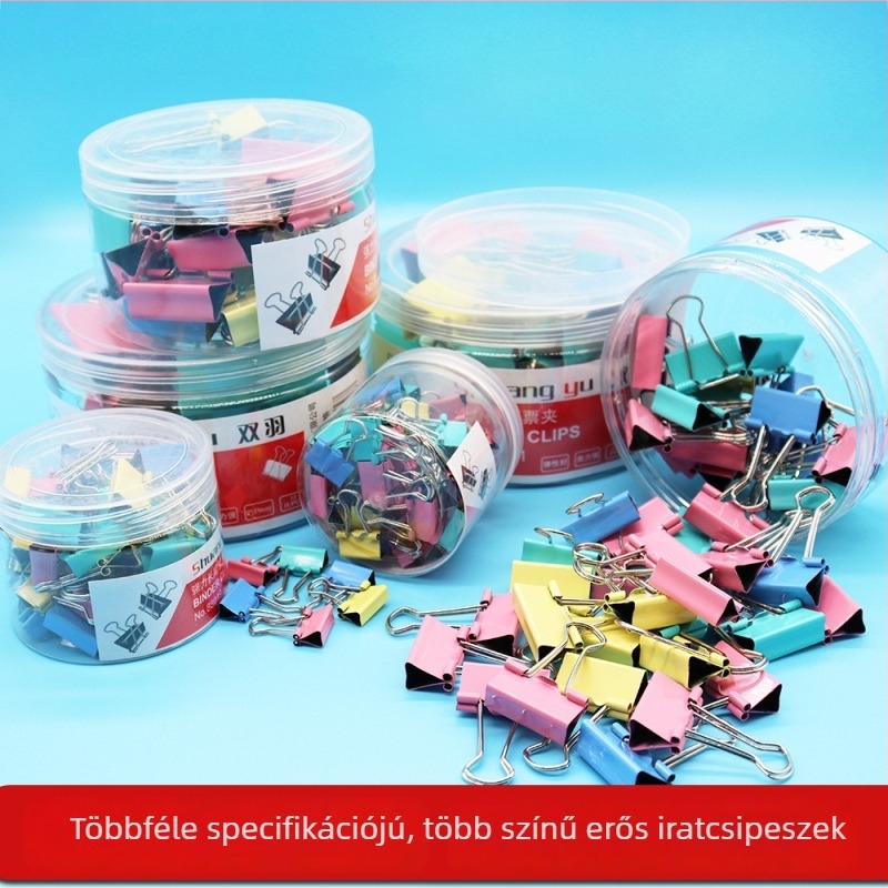 Rozsdamentes acél dokumentumklip, nagy méretű irodai klip, modell 88051
