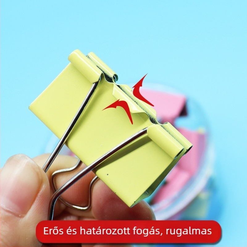 Rozsdamentes acél dokumentumklip, nagy méretű irodai klip, modell 88051
