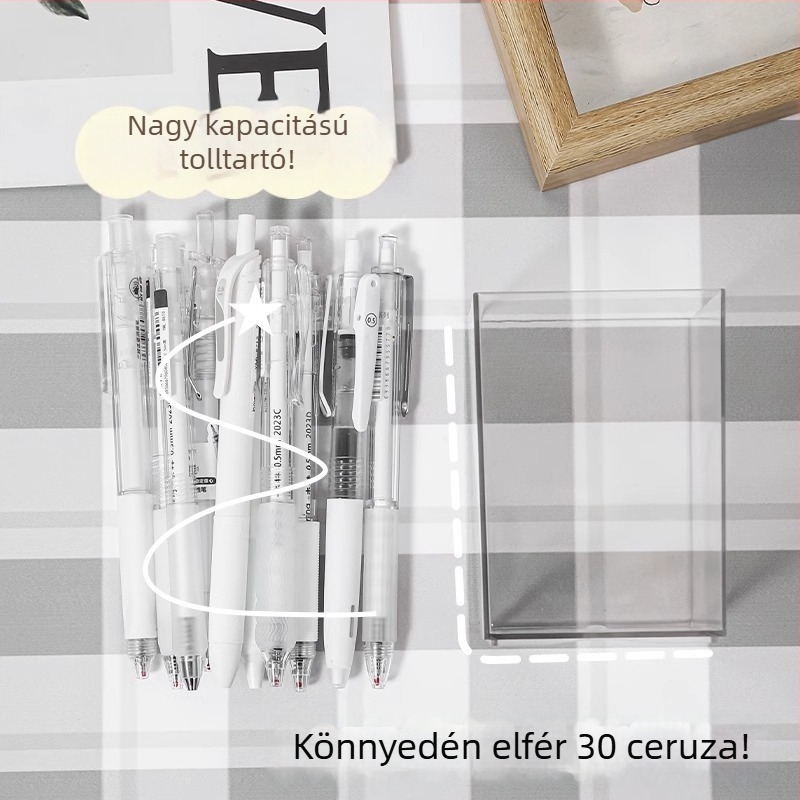 Forgó tolltartó – nagy kapacitású, többfunkciós asztali tároló irodai és iskolai használatra