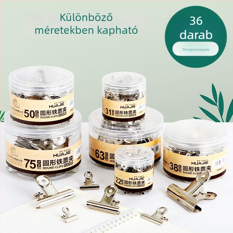 Kerek alakú fémből készült dokumentum- és irodai klipek – kis háztartási klipek, erősek, dovetail stílusú és hosszú farkú kivitel.