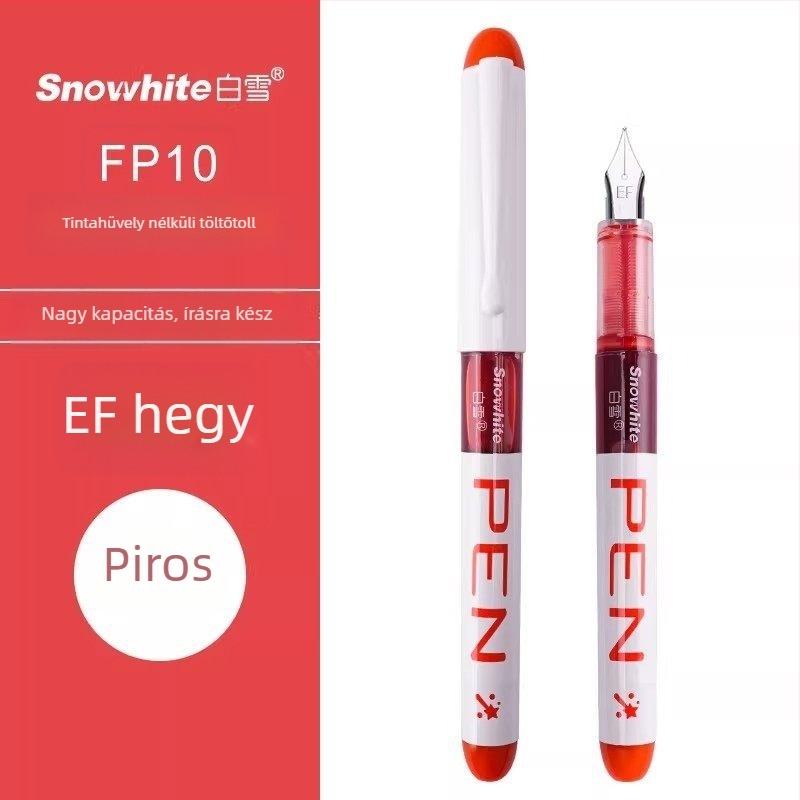 White Snow FP10 közvetlen töltőtollal, nagy tinta kapacitással, 3–4. osztályos gyerekek írásgyakorlására