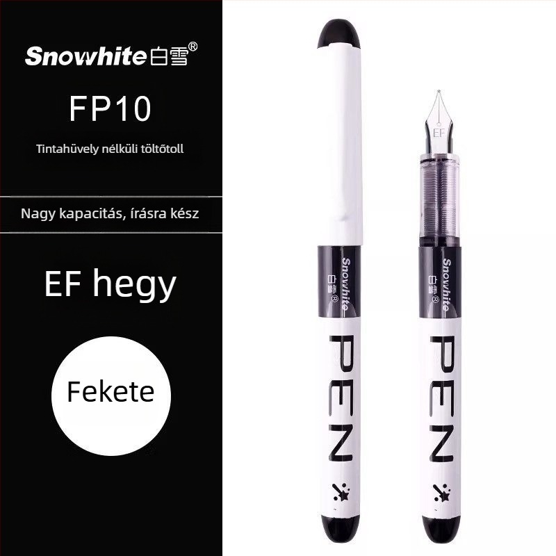 White Snow FP10 közvetlen töltőtollal, nagy tinta kapacitással, 3–4. osztályos gyerekek írásgyakorlására