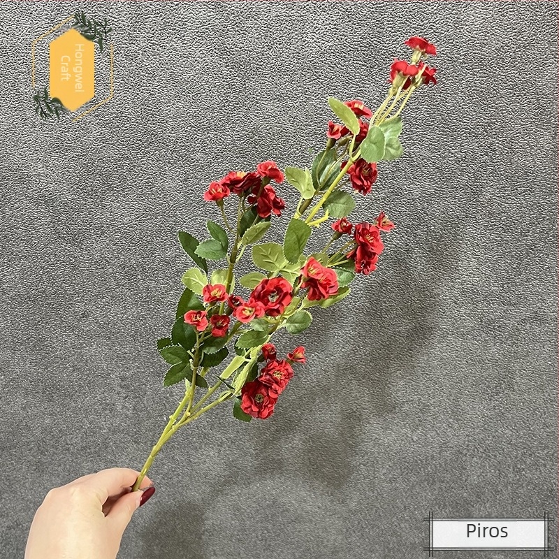 Selyemrózsa művirág otthoni dekorációhoz, DIY európai virágdekoráció, 75 cm magas