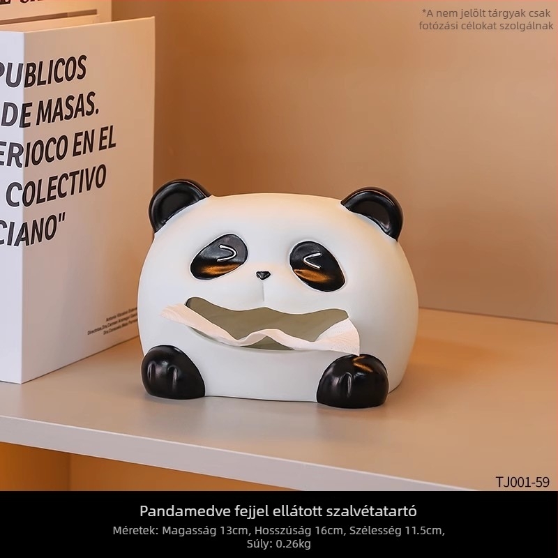 Kreatív Panda borosállvány – modern művészet dekoráció a nappaliba és az előszobába