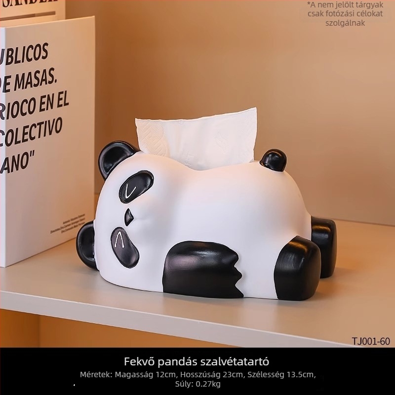 Kreatív Panda borosállvány – modern művészet dekoráció a nappaliba és az előszobába