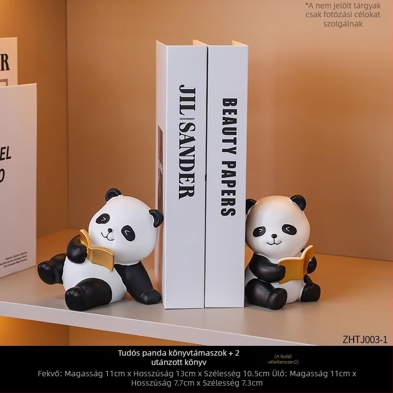 Kreatív Panda borosállvány – modern művészet dekoráció a nappaliba és az előszobába