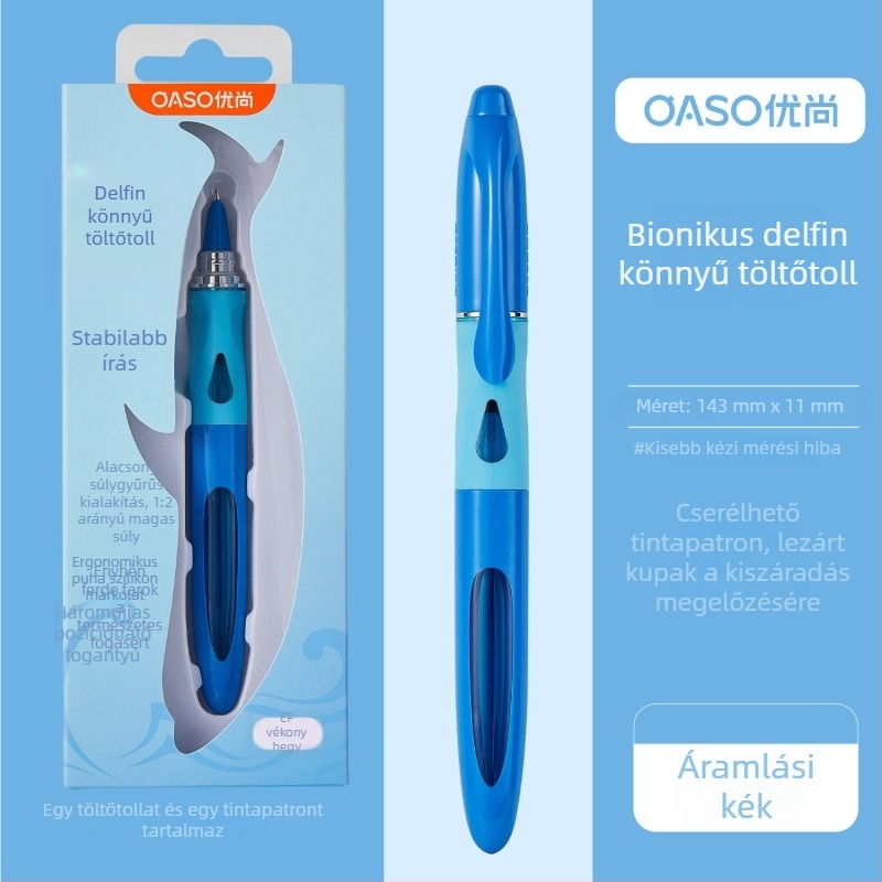 OASO A066 Delfin tollal alacsony súlyponttal harmadikos diákoknak, kezdőknek barátságos, magas esztétikai érték, testtartás-javító toll