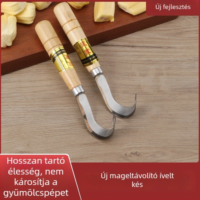 Jackfruit magkivágó kés fehér ívelt pengével – eszköz gyümölcsökhöz