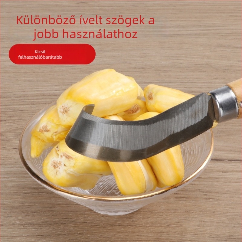 Jackfruit magkivágó kés fehér ívelt pengével – eszköz gyümölcsökhöz