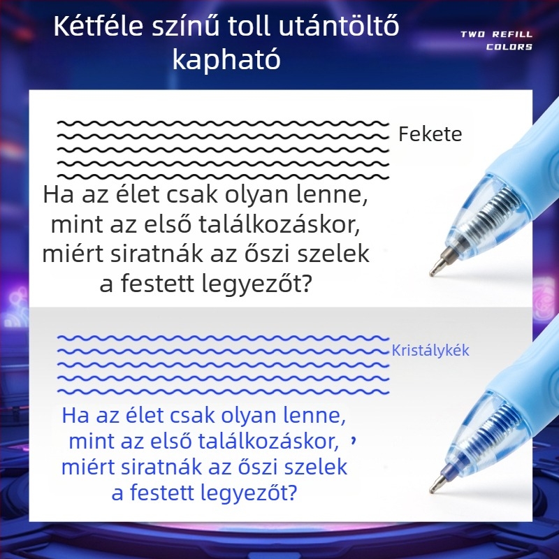 Kaba Bear hőérzékeny, törölhető toll harmadik osztályos diákoknak, cserélhető tintapatronokkal, gyermekek írásgyakorló toll