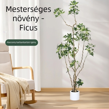 Duck Foot Wood beltéri műnövény luxus kivitelben, nagy bonsai a nappaliba