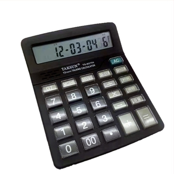 Dexin TG-837TH 12 számjegyű asztali számológép hangfunkcióval