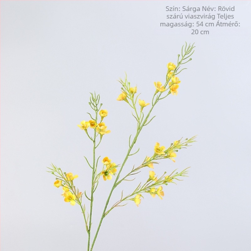 Selyemvirágokból készült ág: Wintersweet és tavaszi szilvavirágok esküvők, otthoni dekoráció és fotózás