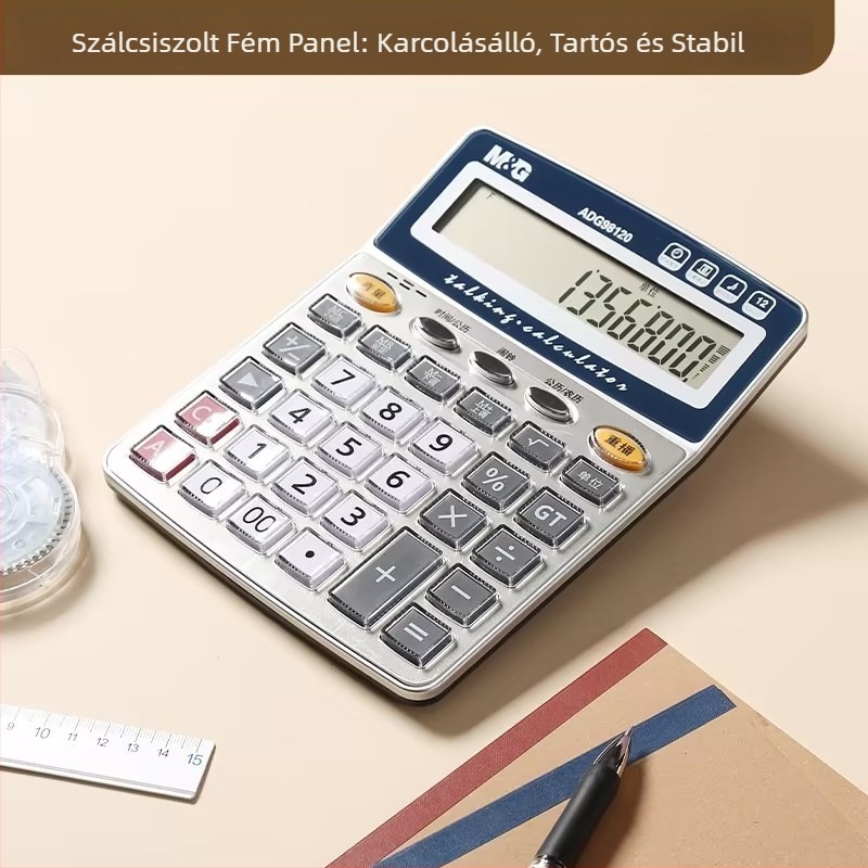 Adg 98120 Pénzügyi számológép, 12-jegyű kijelző