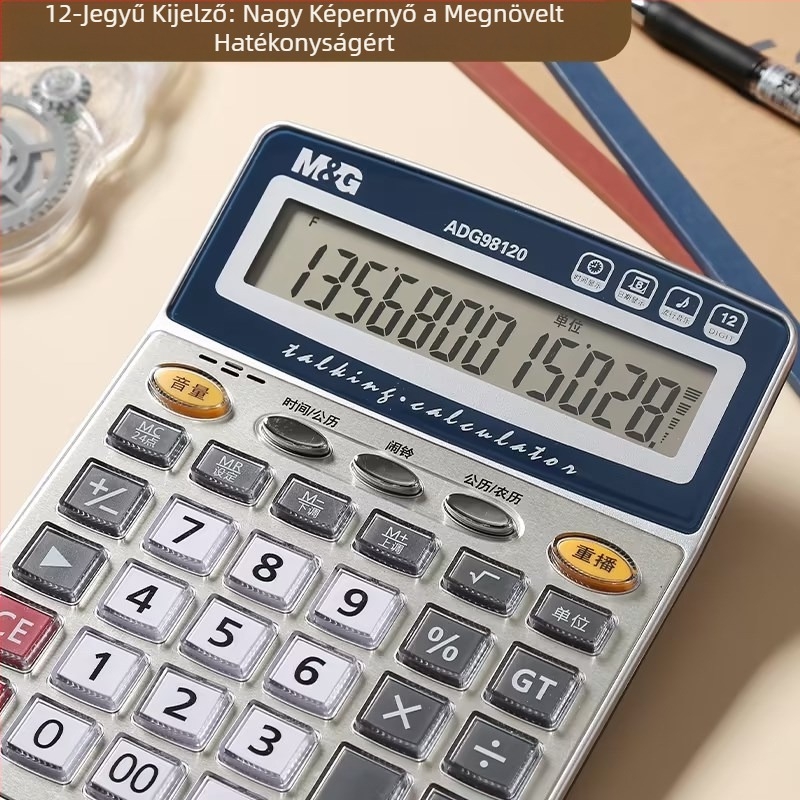 Adg 98120 Pénzügyi számológép, 12-jegyű kijelző
