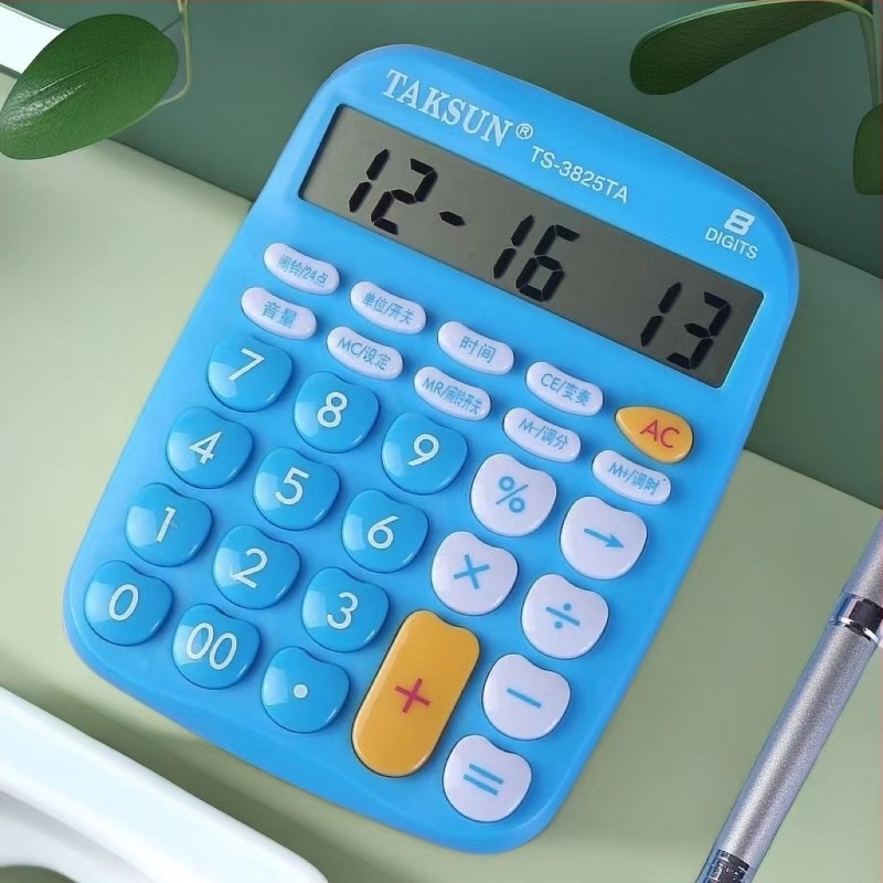 Dexin TS-3825TA hangalapú számológép valós személy kiejtésével, nagy kijelző, asztali irodai számológép