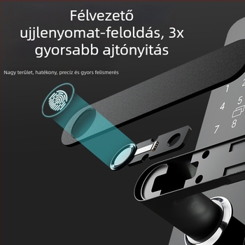 Arcfelismeréses ujjlenyomatos és jelszavas zár otthoni biztonságért, fúrás nélkül, intelligens elektronikus kártyás zár