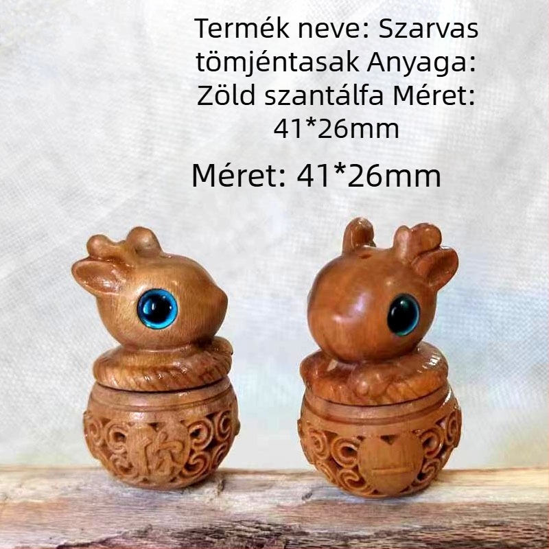 Zöld szantálfából faragott medál tök alakú motívummal, illatosító zacskóhoz és illatos golyókhoz, DIY ékszer és kulcstartó kiegészítő