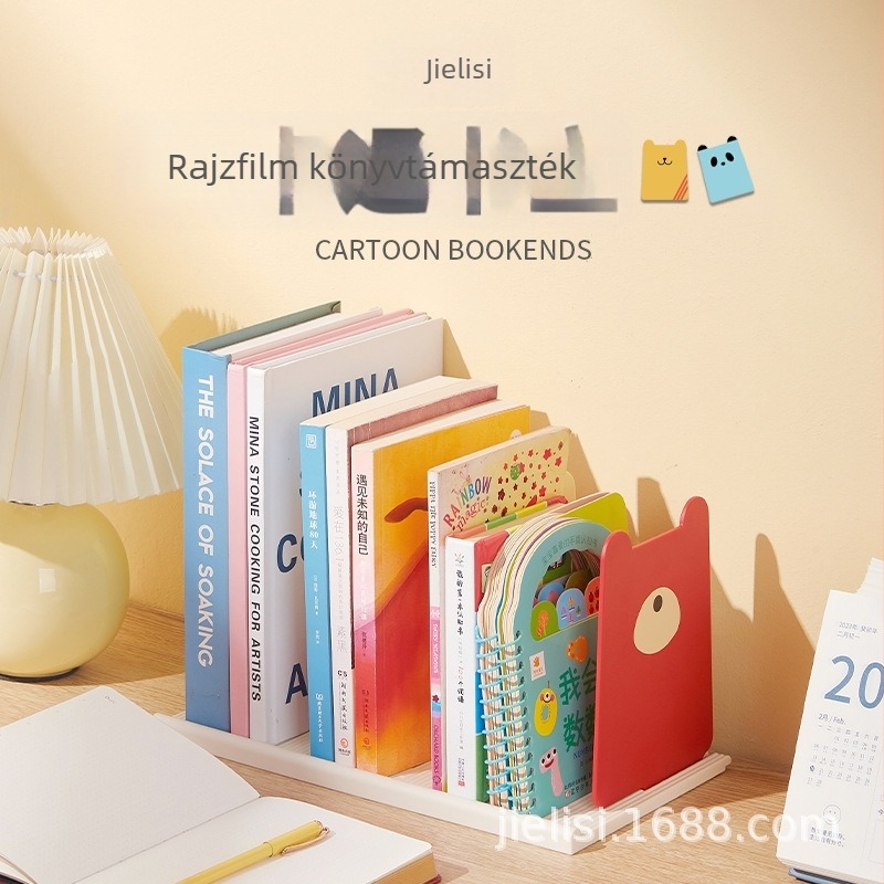 Jeris 4601 Rajzfilmszerű állítható hét pozíciós könyvtartó diákoknak, asztali könyvespolc