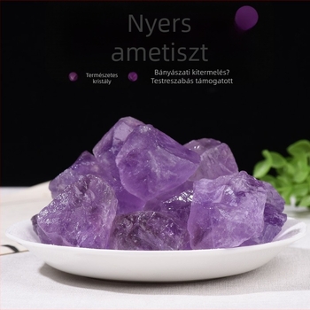 Ametiszt nyers kő, természetes világos lila, diffúzorhoz és kézműves projektekhez