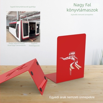 Lézerrel kivágott fém könyv-tartók Nagy Fal motívummal, az Ön rajzai szerint testre szabva.
