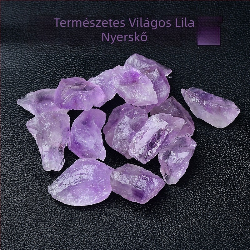 Természetes világos rózsaszín ametiszt nyers kő, ametiszt törött kő, diffúzor-kő aromaterápiához, kristály kézműves alapanyag