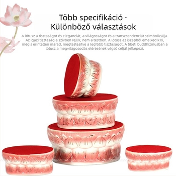 Kerámiából készített Guanyin szobor számára lótusz-reliefes talp és emelő párna