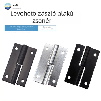 Pillangó alakú cinkötvözet pánt, H-keretű, rövid karú, levehető, összecsukható ajtókhoz és hidegen hengerelt acél szekrényajtókhoz.