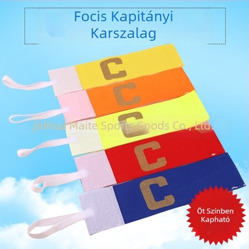 Csapatkapitány karpánt futballhoz, edzésekre és mérkőzésekre, Velcro gyerekeknek, külső csapatjelvény logó nyomtatási lehetőséggel