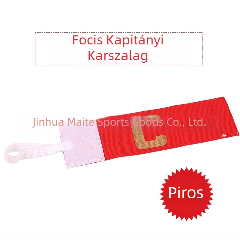 Csapatkapitány karpánt futballhoz, edzésekre és mérkőzésekre, Velcro gyerekeknek, külső csapatjelvény logó nyomtatási lehetőséggel