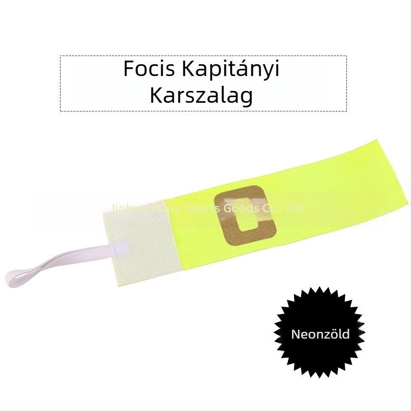 Csapatkapitány karpánt futballhoz, edzésekre és mérkőzésekre, Velcro gyerekeknek, külső csapatjelvény logó nyomtatási lehetőséggel