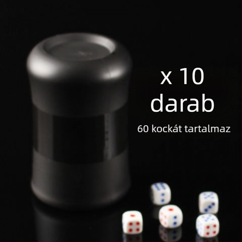 Tíz darabos dobókupa készlet derékformával
