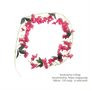 Mesterséges bougainvillea futónövény beltéri falidísz – nappaliba