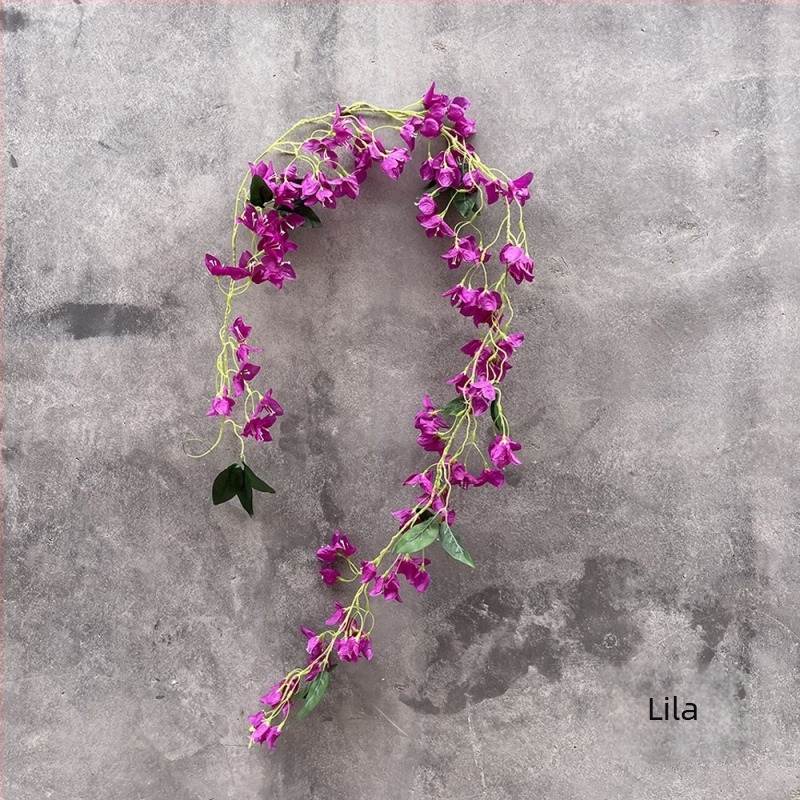 Mesterséges bougainvillea futónövény beltéri falidísz – nappaliba