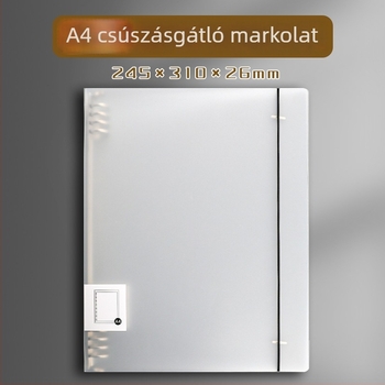 Átlátszó PP DIY jegyzetfüzet burkolat, két részes fedéllel és négylyukú kötés