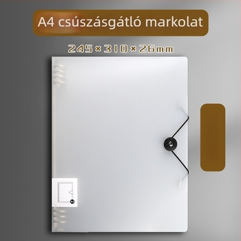 Átlátszó PP DIY jegyzetfüzet burkolat, két részes fedéllel és négylyukú kötés