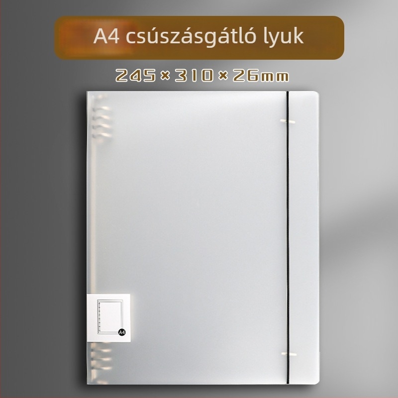 Átlátszó PP DIY jegyzetfüzet burkolat, két részes fedéllel és négylyukú kötés