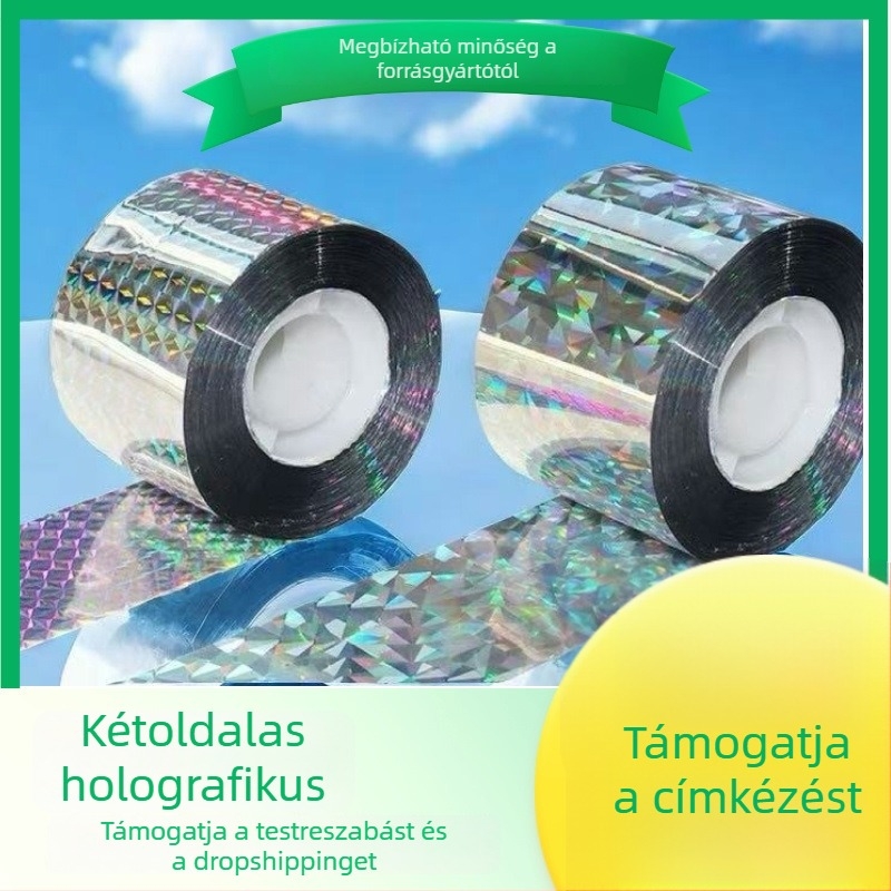 Madárriasztó szalag gyümölcsös kertekhez és farmokhoz – fényes, színes visszaverő szalag a madarak elriasztására