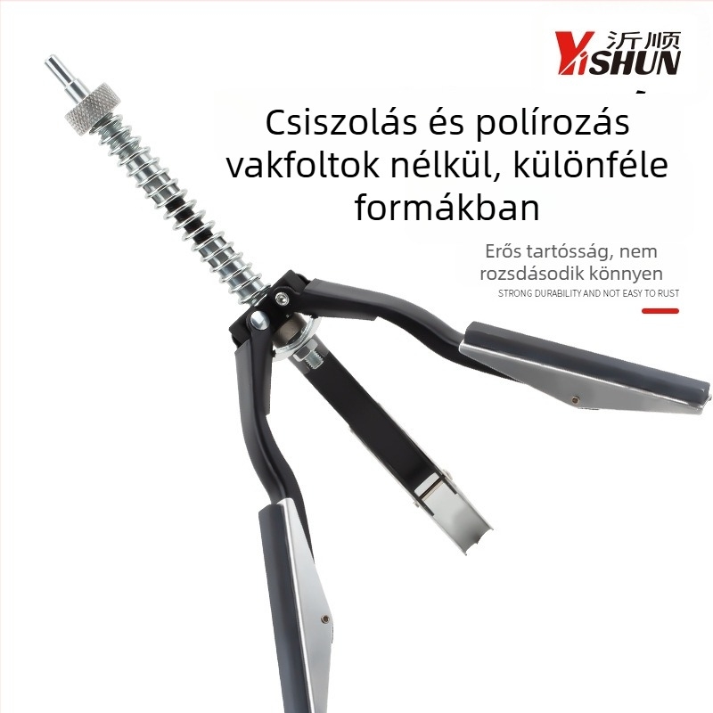 Autóhenger csiszoló háromágú tok és csiszoló kő